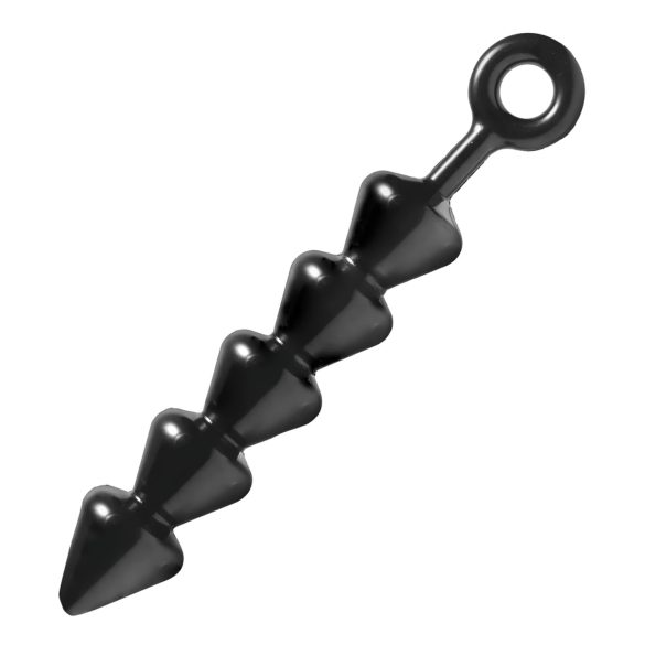 Spades - perlet anal dildo (sort)