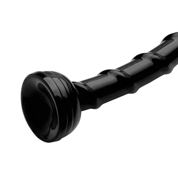 Hosed Swirl - analdildo - tynd bøjelig - sort - 18 cm