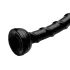 Hosed Swirl - analdildo - tynd bøjelig - sort - 18 cm