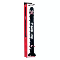   Hosed Swirl Tchick - analdildo - lang fleksibel - silikone/sort - 18 cm