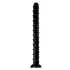 Hosed Swirl Tchick - analdildo - lang fleksibel - silikone/sort - 18 cm