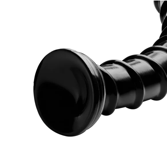 Hosed Swirl Tchick - analdildo - lang fleksibel - silikone/sort - 18 cm