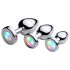 Booty Sparks - Glitrende anal plug - medium (sølv)