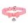 Master Series Golden Kitty - halsbånd med sløjfe og klokke (pink)