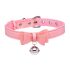 Master Series Golden Kitty - halsbånd med sløjfe og klokke (pink)
