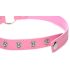 Master Series Kinky Kitty - halsbånd med kattehoved og ring (lyserød)