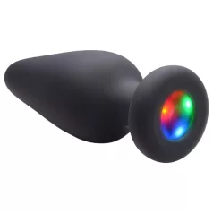 Booty Sparks - analplug med lys - silikone - sort