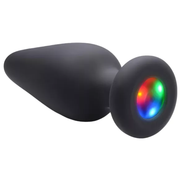 Booty Sparks - analplug med lys - silikone - sort