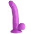 XR Brands POP - sugekop-dildo med kugler - 19 cm (lilla)