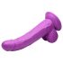 XR Brands POP - sugekop-dildo med kugler - 19 cm (lilla)