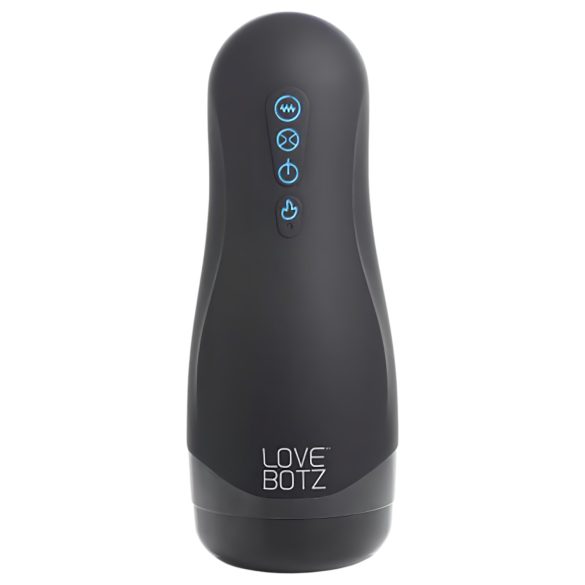 Lovebotz Auto Milker - vandtæt suge-vibrerende masturbator (sort)