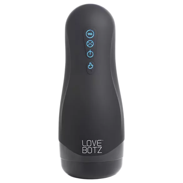 Lovebotz - automatisk masturbator med sug og vibration - vandtæt - sort