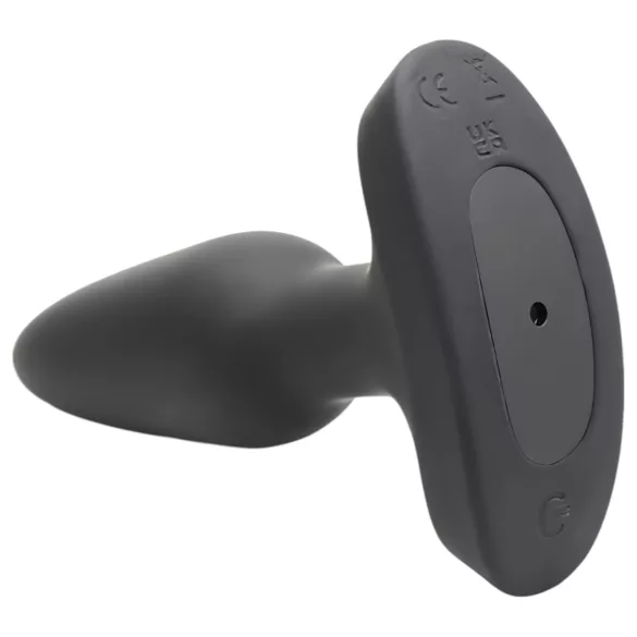 Booty Sparks Laser - anal vibrator med fjernbetjening - genopladelig sort