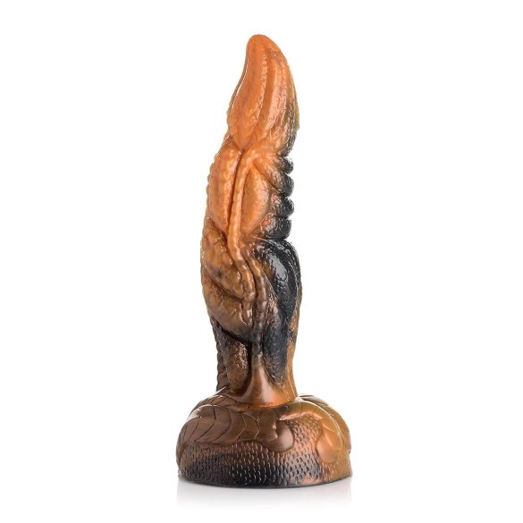Creature Cocks Ravager - tekstureret silikone dildo - 20 cm (orange)