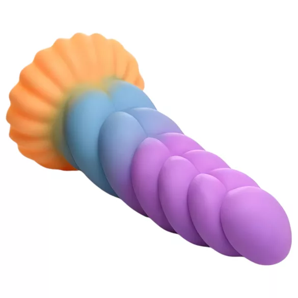 Creature Cocks Mystique - dildo - unicorn design - 21cm lilla/gul