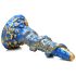 Creature Cocks Kraken - Spiral Blæksprutte Dildo - 21cm (guld-blå)