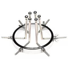 XR Brands Oculus - analplug - rustfrit stål - sølv