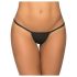 Mapalé - skinnende mikro-tanga (sort) - M/L