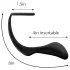 Anal Adventures Platinum - analdildo med penisring - sort