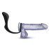 Anal Eventyr Platinum - sort anus dildo med penisring