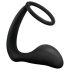 Anal Eventyr Platinum - sort anus dildo med penisring