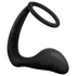 Anal Adventures Platinum - analdildo med penisring - sort