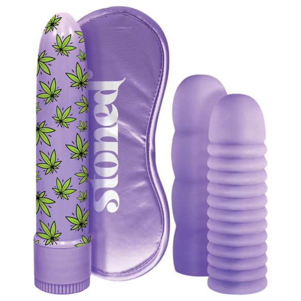 Stoner Bonga Bunga - Stavvibrator sæt (4 dele) - lilla