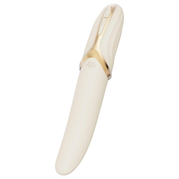 Zalo Eve - genopladelig, opvarmelig roterende vibrator (hvid)