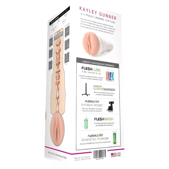 Fleshlight Kayley Gunner - realistisk vagina masturbator - natur