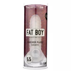   Perfect Fit - Fat Boy Checker Box - penishylster (15 cm, hvid)