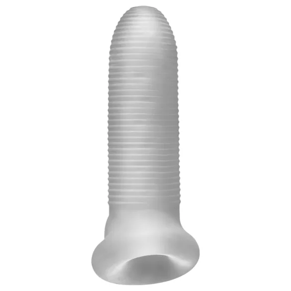 Perfect Fit - Fat Boy Micro Ribbed - penishylster (15 cm, hvid)