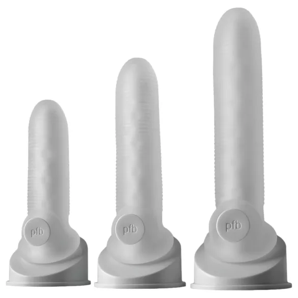 Perfect Fit - Fat Boy Micro Ribbed - penishylster (15 cm, hvid)