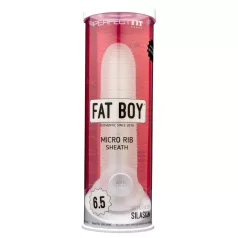   Perfect Fit - Fat Boy Micro Ribbed - penishylster (17 cm, hvid)