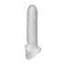 Fat Boy Micro Ribbet - Penisovertræk (17 cm) - Hvid
