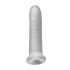 Fat Boy Micro Ribbet - Penisovertræk (17 cm) - Hvid
