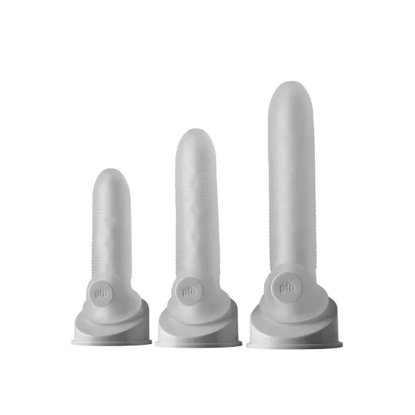 Perfect Fit - Fat Boy Micro Ribbed - penishylster (17 cm, hvid)