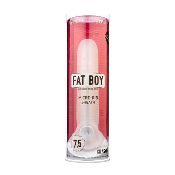 Fat Boy Ribbet Mikro-penismanchet (19 cm) - hvid