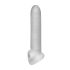 Fat Boy Ribbet Mikro-penismanchet (19 cm) - hvid