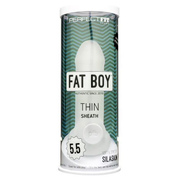Fat Boy Thin - penisovertræk - tynd model 15cm - hvid