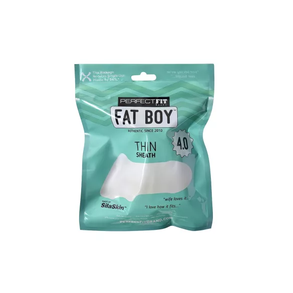 Perfect Fit - Fat Boy Thin - penishylster (10 cm, hvid)