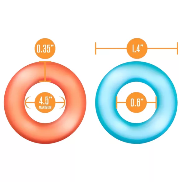 King of the Ring - penisringsæt - farverig - 6 stk
