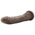 Dr. Skin 8,5 - sugefod realistisk dildo - brun (20,5 cm)