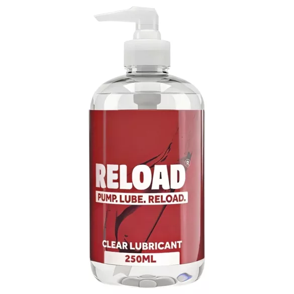 Reload - gennemsigtig vandbaseret glidecreme i pumpeflaske (250 ml)