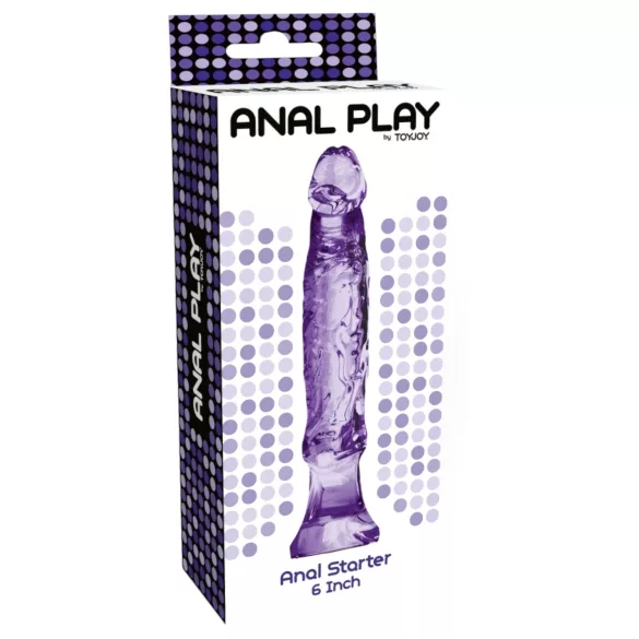 Toyjoy - analdildo begynder - realistisk - 16cm lilla