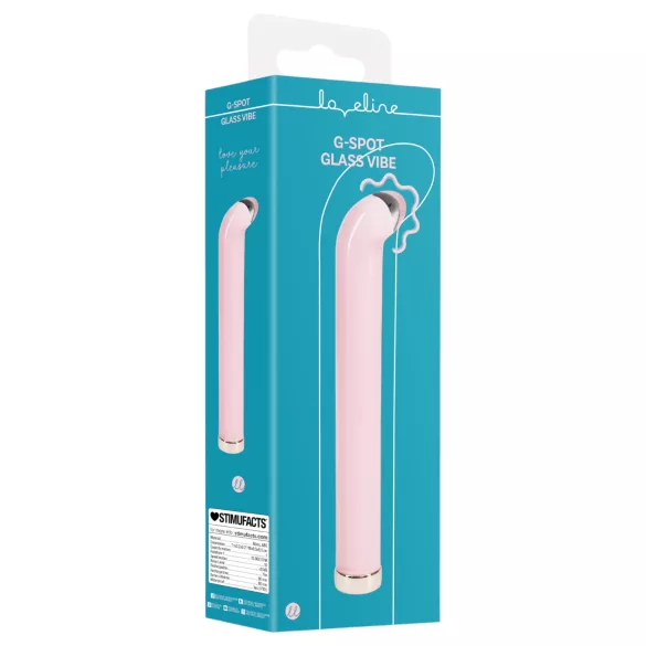 Loveline - G-punkts glasvibrator (pink)