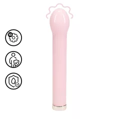 Loveline - glasvibrator med rund kuglehoved (lyserød)