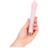 Loveline - glasvibrator med rund kuglehoved (lyserød)
