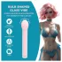 Loveline - glasvibrator med rund kuglehoved (lyserød)