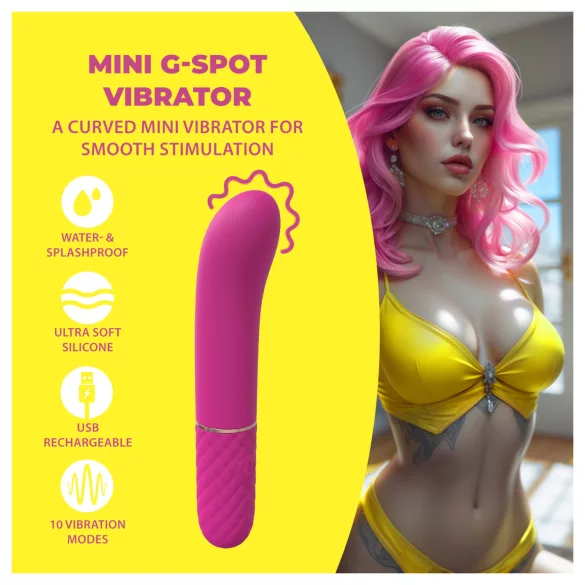 Loveline - mini G-punkt vibrator (pink)