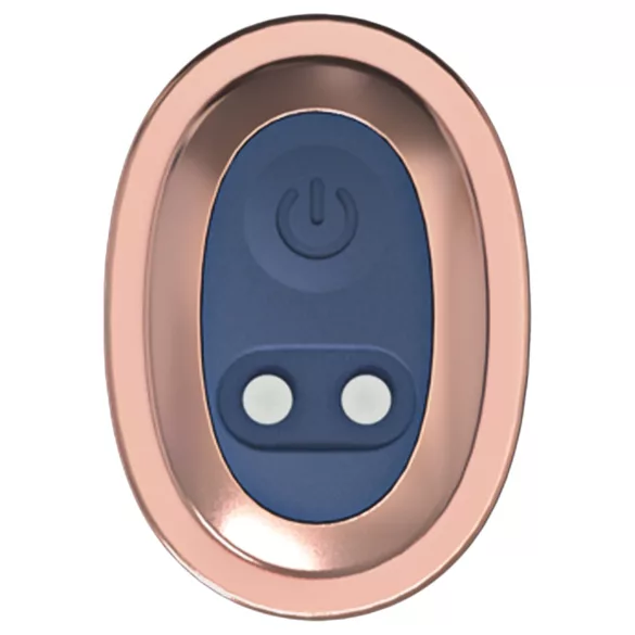 Loveline - vibrator-sæt med udskiftelige hoveder (blå-grå)
